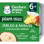 Gerber Bio 100% Gemüse Apfel und Ananas Dessert mit Kokosmilch Stück 4 x 90 g Gerber Bio 100% Gemüse Apfel und Ananas Dessert mit Kokosmilch Stück 4 x 90 g