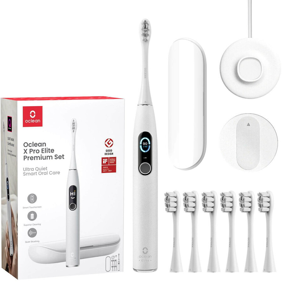 Oclean X Pro Elite Schallzahnbürsten-Set grau