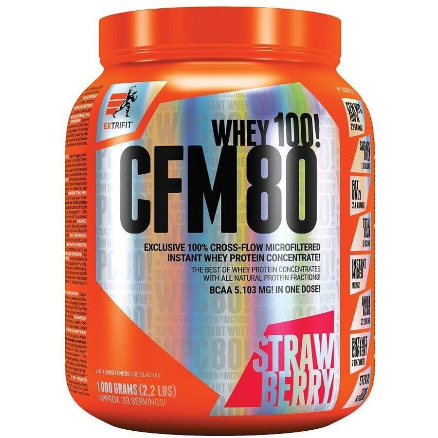 Extrifit CFM Suero Instantáneo 80 Fresa 1000g