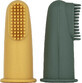 Petite&amp;Mars Set de brosses &#224; dents en silicone Ochre&amp;Green 0m+ 2 pcs