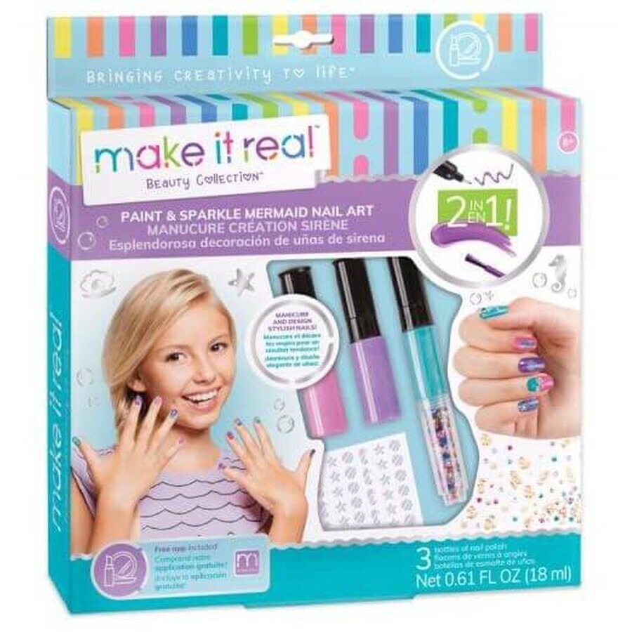 Lacche per unghie Make it Real con decorazioni