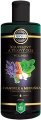 Topvet Lavender bath and body oil and lemon balm 200 ml