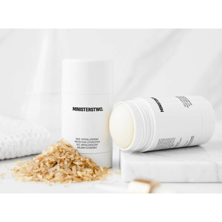 Ministerio del Buen Jabón, acondicionador protector hipoalergénico, arroz, 75 g