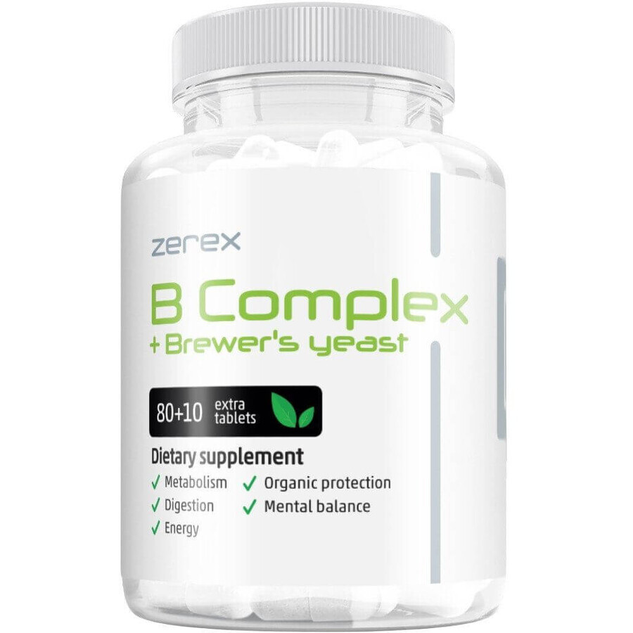 Zerex B-Komplex + brewer's yeast - against anxiety and stress 90 softgels 90 capsules