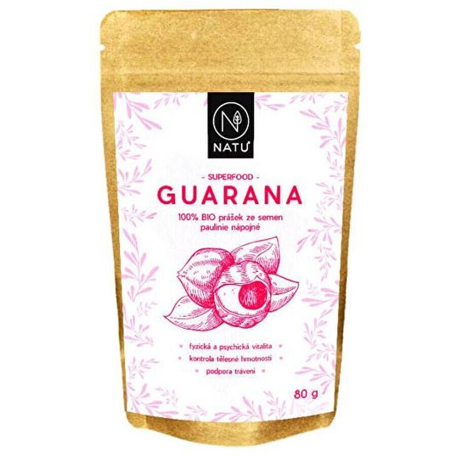 Natu Guarana Bio-Pulver 80 g