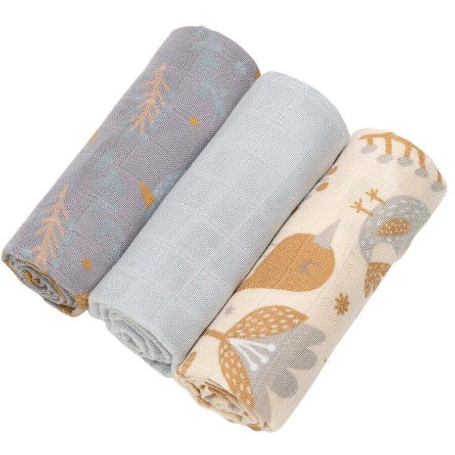 T-Tomi BIO Bamboo Scutece Bierdie 3 buc