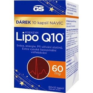 GS Coenzyme Lipo Q10 60 mg, 60 + 10 capsules