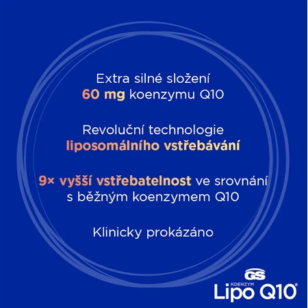GS Coenzyme Lipo Q10 60 mg, 60 + 10 capsules