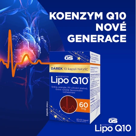 GS Coenzyme Lipo Q10 60 mg, 60 + 10 capsules