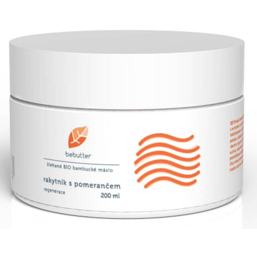 Bebutter Organic Shea Butter Duindoorn regenererende lichaamsbalsem crème 200 ml