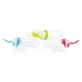 Silicone bottle, 90ml with 2 spoons, 4 months+, Nuby