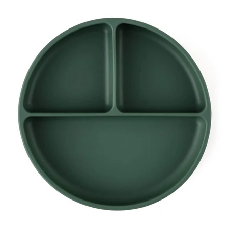 Petite&Mars Take&Match Misty Green 6m+ runder Silikon-Teilungsteller