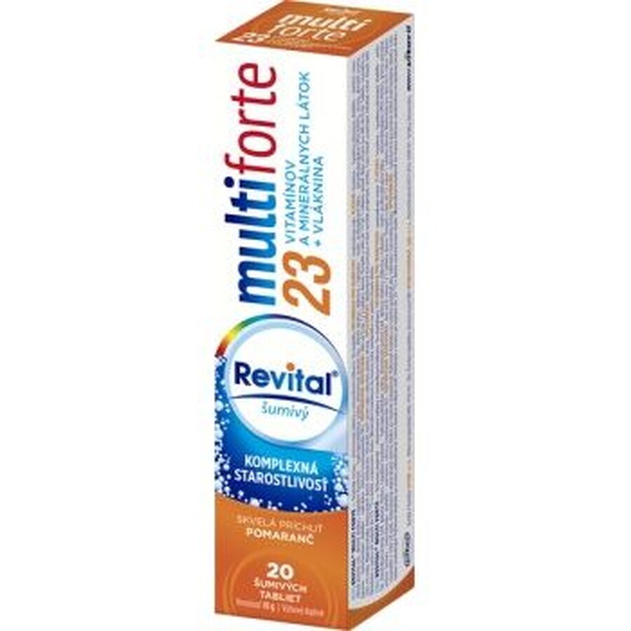 Revital Multi Forte cu aromă de portocale 20 comprimate efervescente