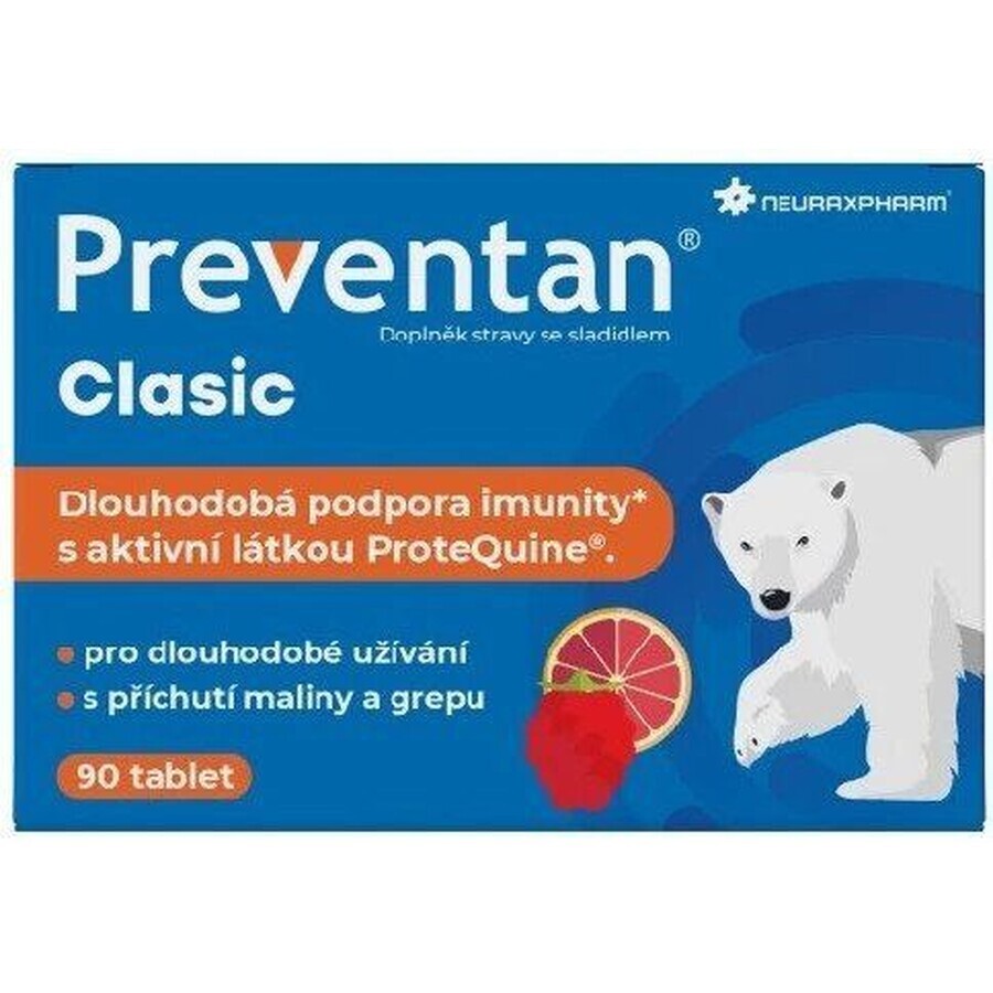 Neuraxpharm Preventan Classic al gusto di lampone e pompelmo 90 compresse