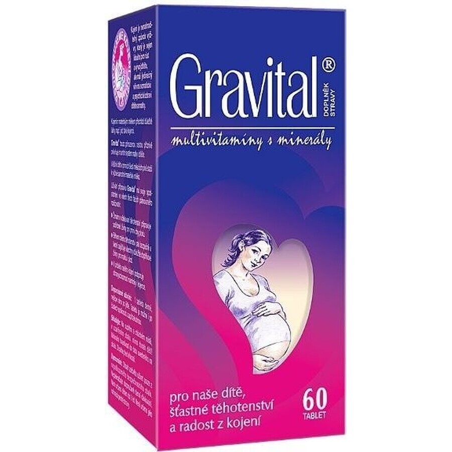 VitaHarmony Gravital pour les femmes enceintes et allaitantes 60 comprimés