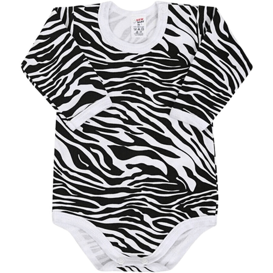 New Baby Body cu mânecă lungă pentru copii Zebra