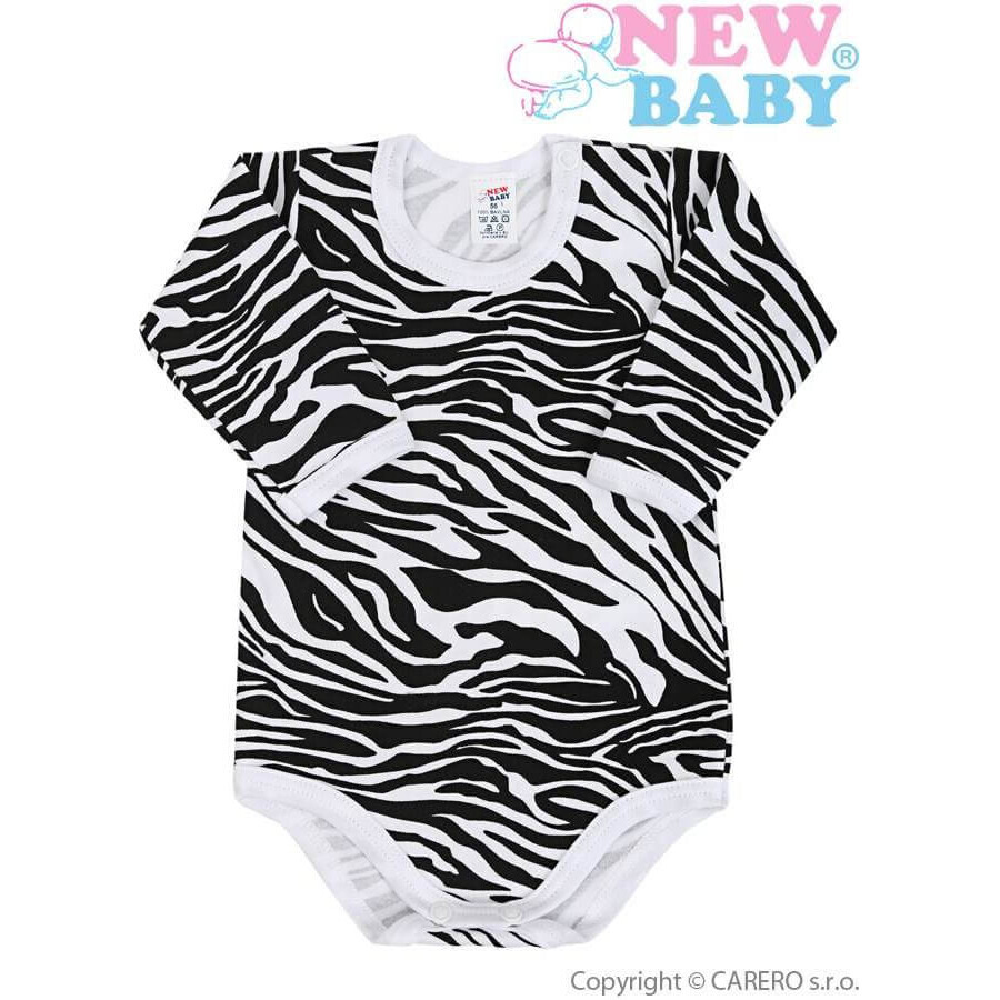 New Baby Body cu mânecă lungă pentru copii Zebra