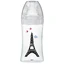 Glass bottle with sensory function and anti-colic flat teat Debit 2, Paris, 0-6 months, 270 ml, Dodie
