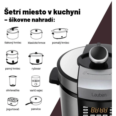 Lauben Multi Cooker 18SB Czech Edition Multifunctional pressure cooker