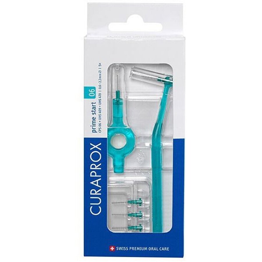 Curaprox CPS 06 prime start cu CPS 06 + suporturi UHS 409 și UHS 470 5 buc