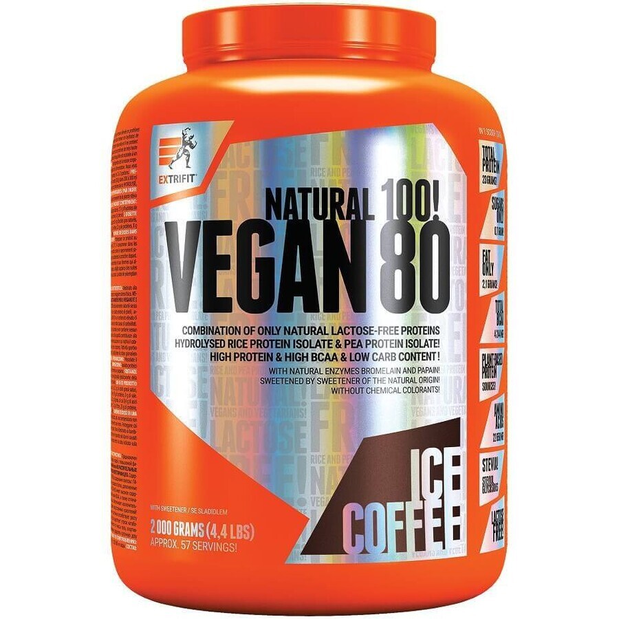 Extrifit Vegan 80 coffee with ice 2000 g