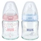 Glass bottle with silicone teat M1, 120 ml, 0-6 months, Nuk