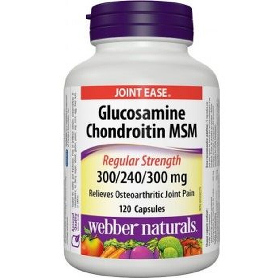 Webber Naturals Glucosamine+Chondroitin+MSM 840 mg 120 tablets