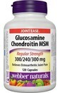 Webber Naturals Glucosamina+Condroitina+MSM 840 mg 120 compresse