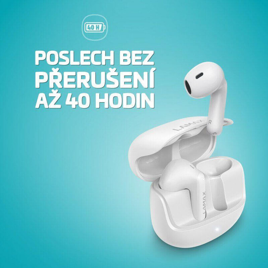 Căști fără fir LAMAX Tones1 White
