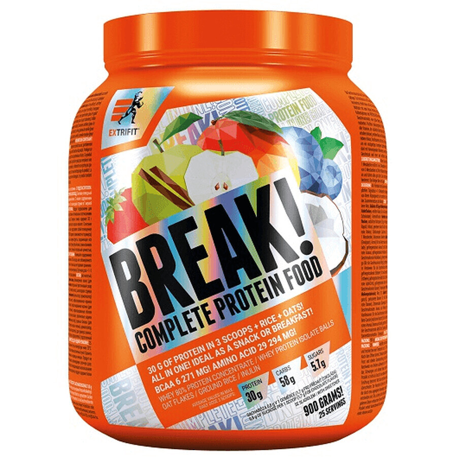 Extrifit Protein Break! Food Lampone 900 g