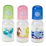 Decorated glass bottle, 125 ml, Baby Nova