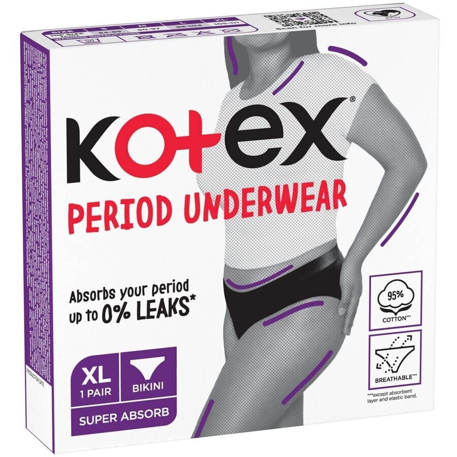 Kotex® Sous-vêtements menstruels XL