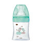 Biberon din sticla pentru initiere anti-colici, Pasari, 150 ml, 0-6 luni, Dodie