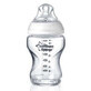 Closer to Nature glass bottle with silicone teat, +0 months, 250 ml, Tommee Tippee