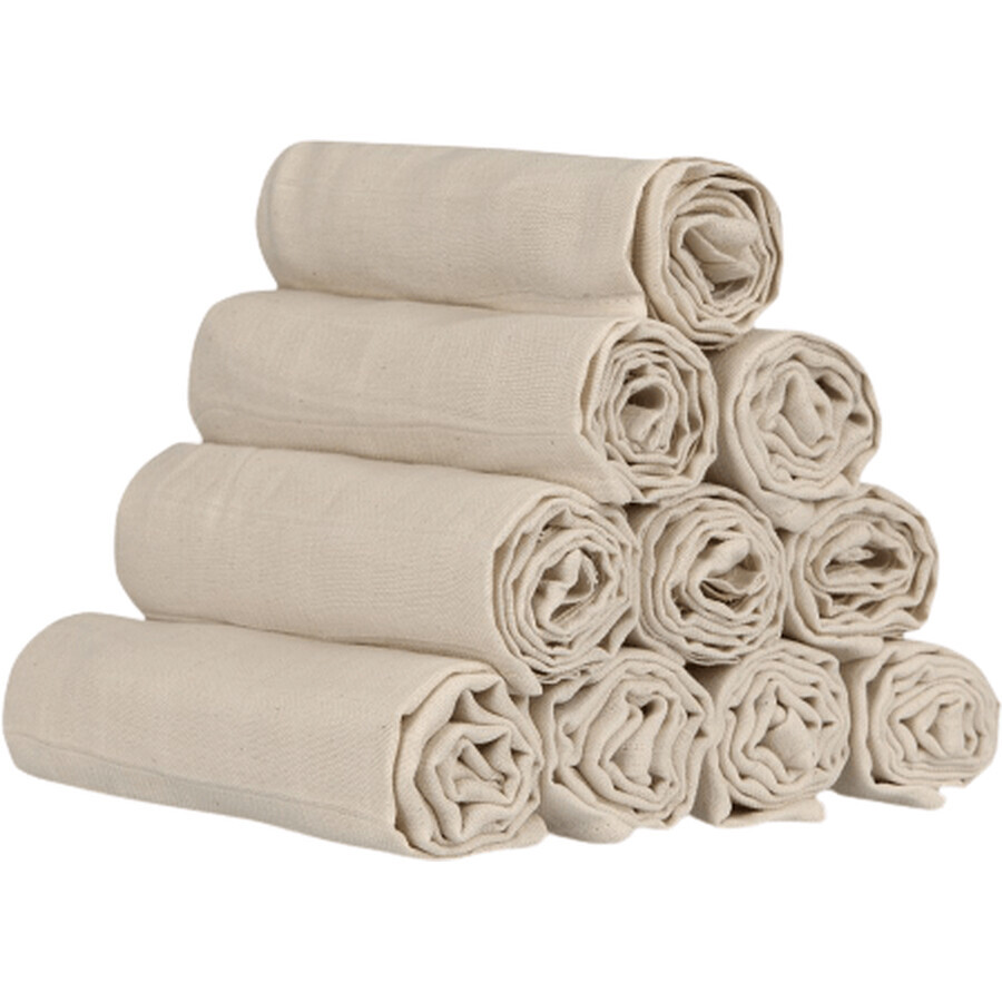 Pañales T-Tomi TETRA ECO, sin blanquear 70 x 70 cm 10 unidades