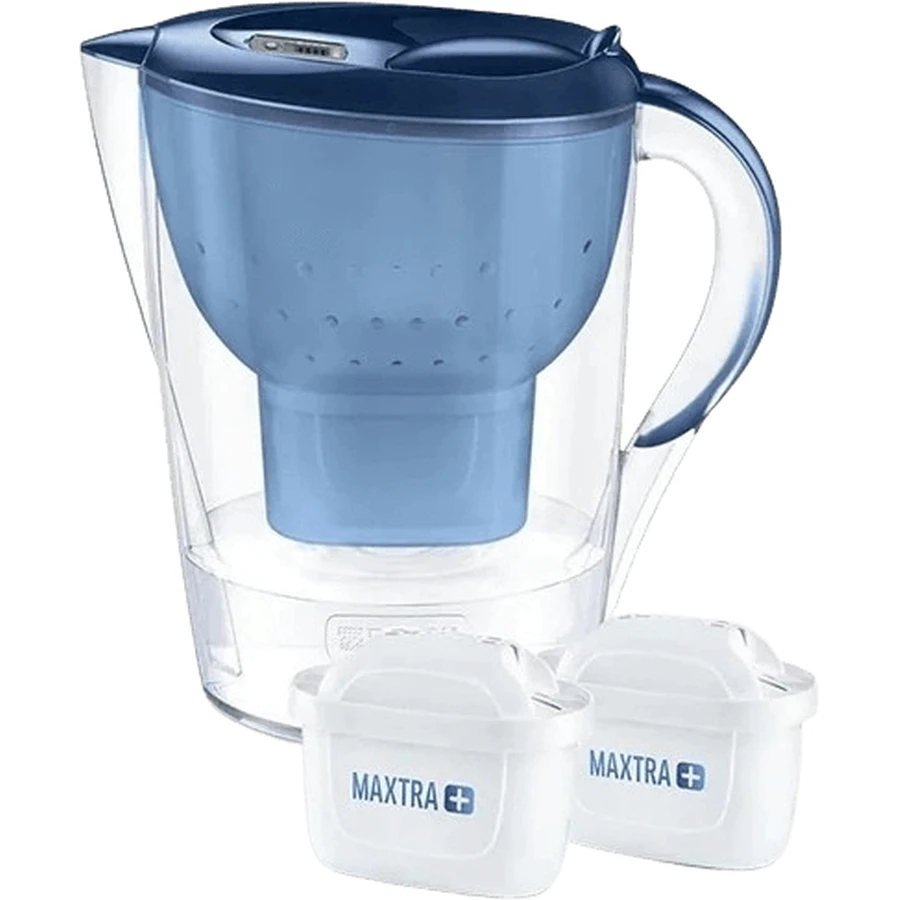 Brita Marella XL Memoketel met fittingen blauw