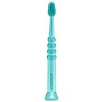 Spazzolino Curaprox per bambini da 0 a 4 anni, turchese con setole turchesi Spazzolino Curaprox per bambini da 0 a 4 anni, turchese con setole turchesi