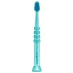Spazzolino Curaprox per bambini da 0 a 4 anni, turchese con setole turchesi Spazzolino Curaprox per bambini da 0 a 4 anni, turchese con setole turchesi