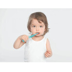 Spazzolino Curaprox per bambini da 0 a 4 anni, turchese con setole turchesi Spazzolino Curaprox per bambini da 0 a 4 anni, turchese con setole turchesi