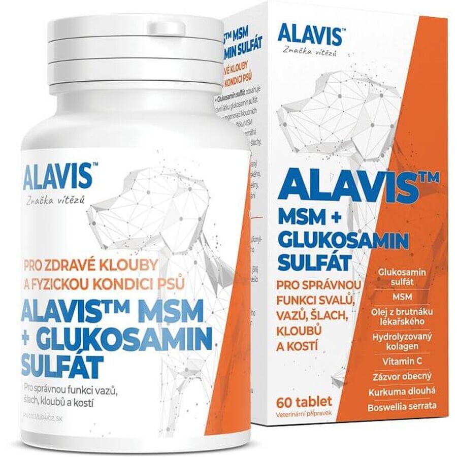 Alavis MSM + GLUCOSAMINE SULFAAT 60 tabletten