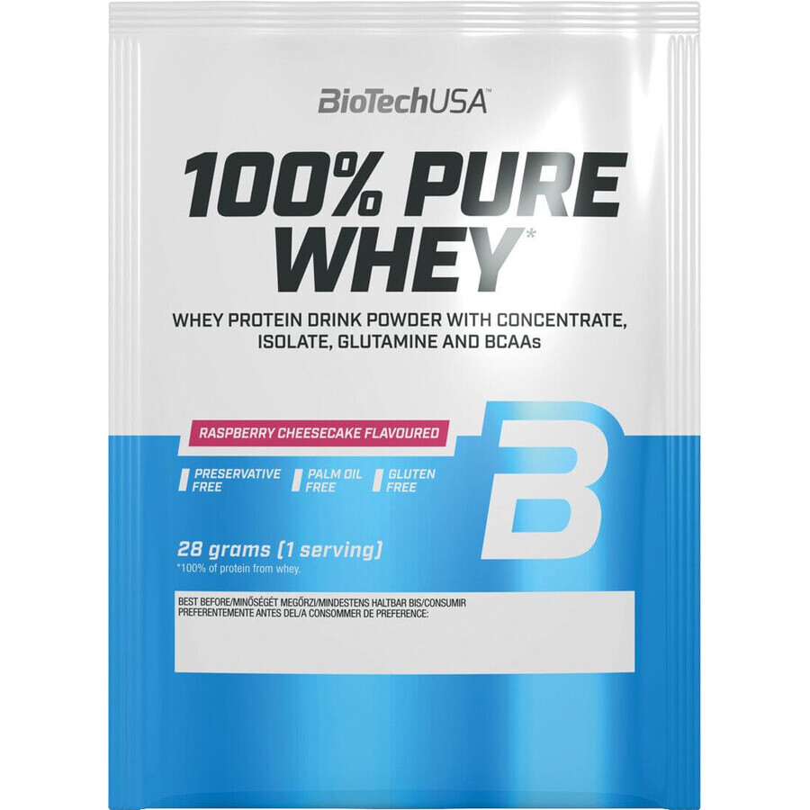 BioTech 100% reine Molke - Himbeer-Käsekuchen 28 g