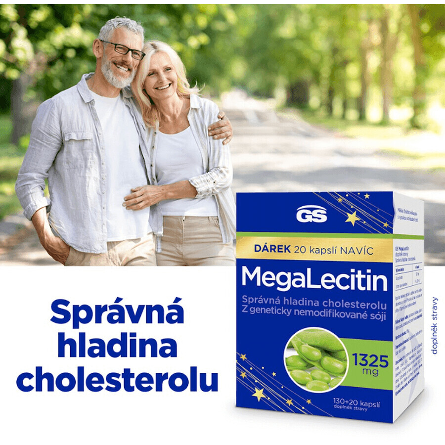 GS Megalecitine 1325 mg, 130 + 20 capsules