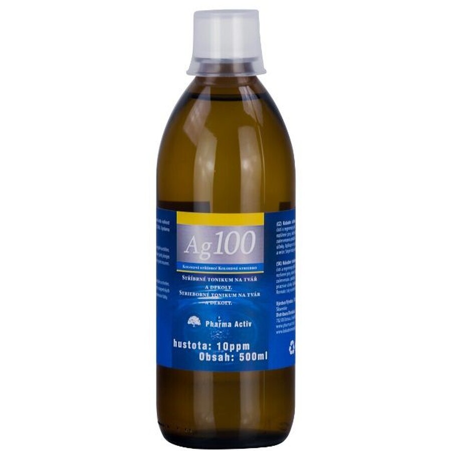 Pharma Activ Argent colloïdal Ag100 argent colloïdal Ag100 densité 10 ppm 500 ml
