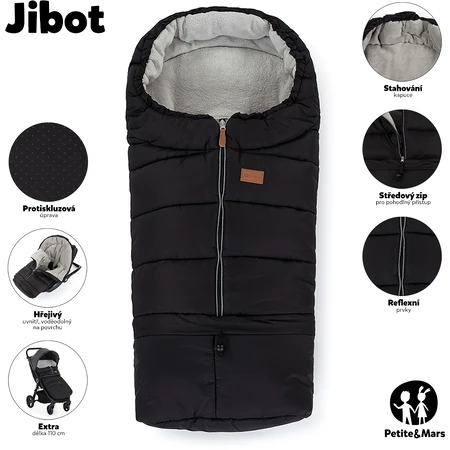 Petite&Mars Fusak Jibot 3in1 ajustable gris anthracite