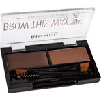 Rimmel London Brow This Way Brow Palette 003 Dunkelbraun 1,1 g Rimmel London Brow This Way Brow Palette 003 Dunkelbraun 1,1 g