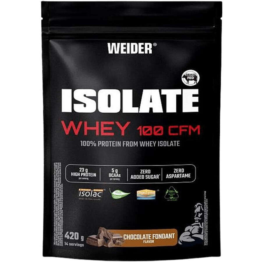 Weider Proteine Isolate del Siero del Latte 100 CFM fondente al cioccolato 420 g