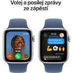 Apple Watch SE GPS 44mm Caja de aluminio plateado con correa deportiva vaquera - M/L Apple Watch SE GPS 44mm Caja de aluminio plateado con correa deportiva vaquera - M/L