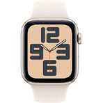 Apple Watch SE GPS + Cellular 44mm Starlight Aluminium Behuizing met Starlight Sport Band - M/L Apple Watch SE GPS + Cellular 44mm Starlight Aluminium Behuizing met Starlight Sport Band - M/L