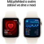 Apple Watch SE GPS + Cellular 44mm Starlight Aluminium Behuizing met Starlight Sport Band - M/L Apple Watch SE GPS + Cellular 44mm Starlight Aluminium Behuizing met Starlight Sport Band - M/L