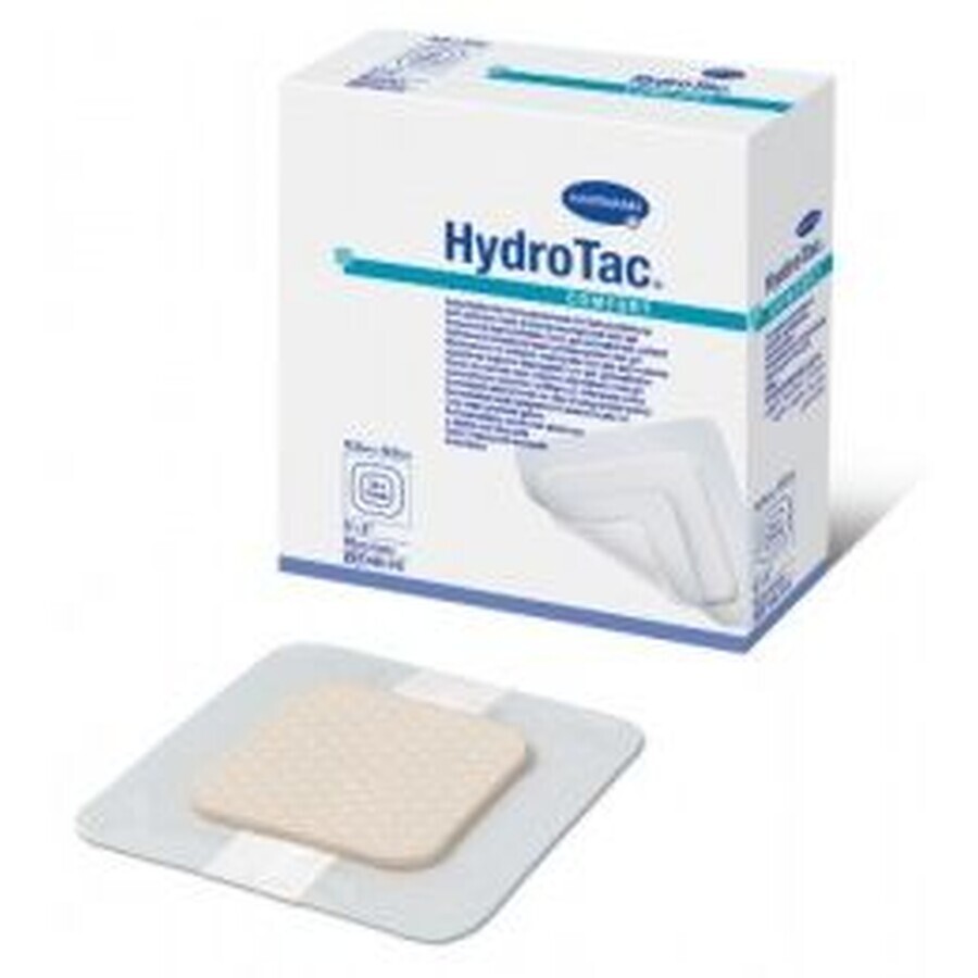 Hartmann HydroTac Comfort - zelfklevende gel geïmpregneerde hydropolaire foam wondbedekking, 12,5 x 12,5 cm